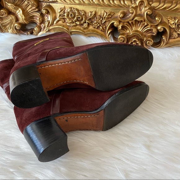 Gucci Vintage Slouchy Suede Leather Boots - Picture 8 of 16
